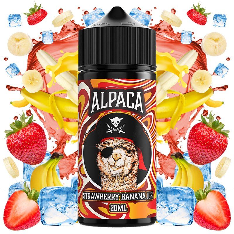 Aroma Longfill Strawberry Banana Ice 20ml - Alpaca