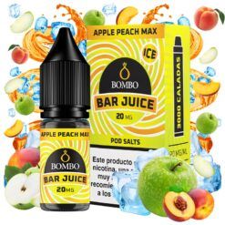 BAR JUICE BY BOMBO SALTS APPLE PEACH MAX ICE 10ML
