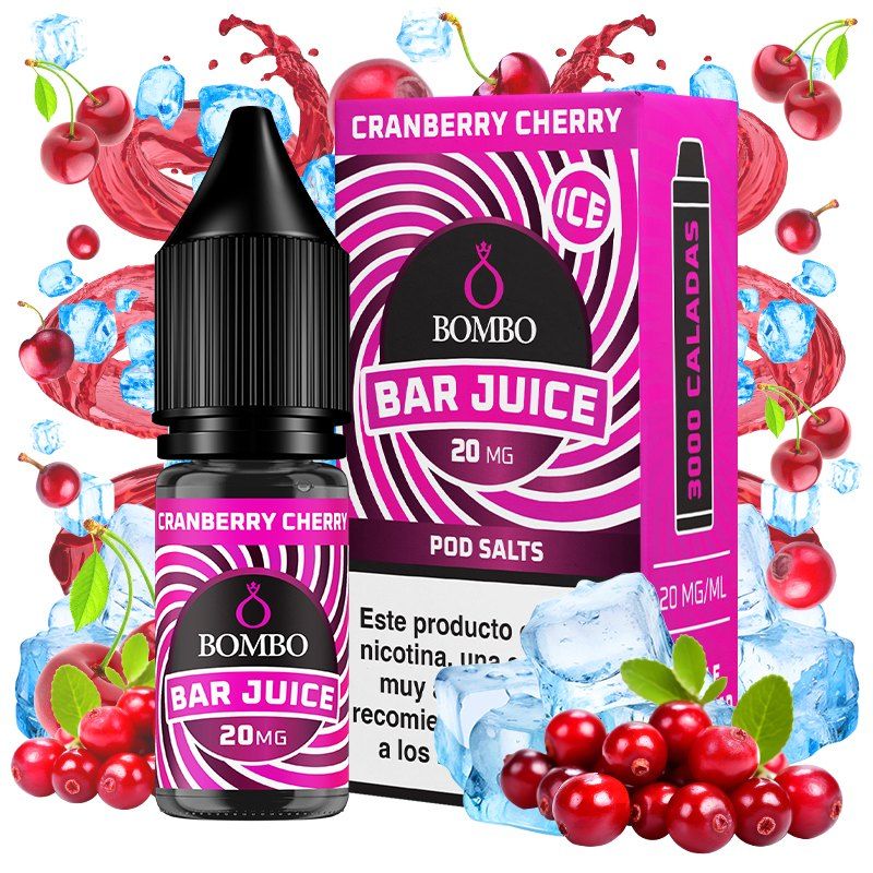 BAR JUICE BY BOMBO SALTS CRANBERRY CHERRY ICE 10ML