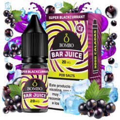 BAR JUICE BY BOMBO SALTS SUPER BLACKCURRANT ICE 10ML