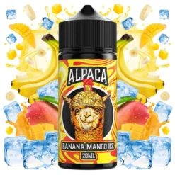 botella de 120ml con 20ml de aroma concentrado sabor banana mango