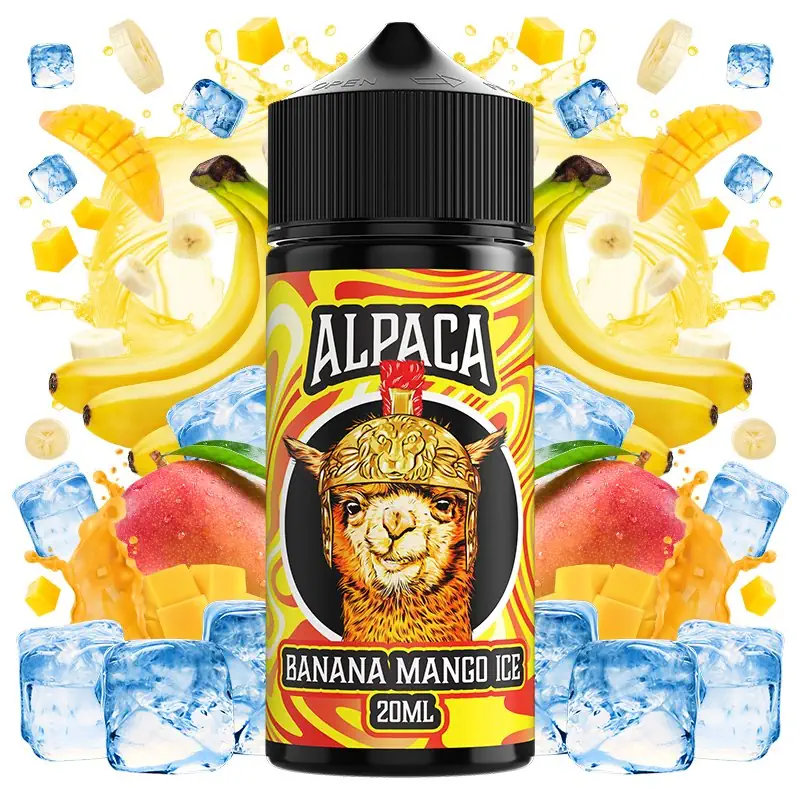 botella de 120ml con 20ml de aroma concentrado sabor banana mango