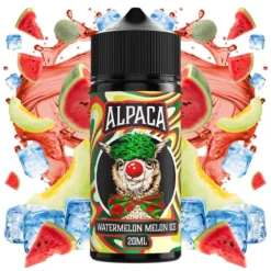 botella de 120ml con 20ml de aroma concentrado sabor sandia y melon