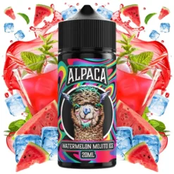 botella de 120ml con 20ml de aroma concentrado sabor mojito de sandia