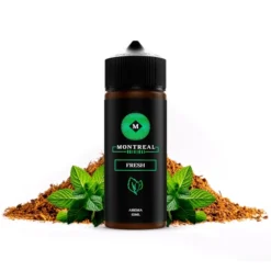 botella de 120ml con aroma concentrado de tabaco y menta