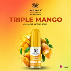 botella de 10ml con sales de nicotina sabor mango