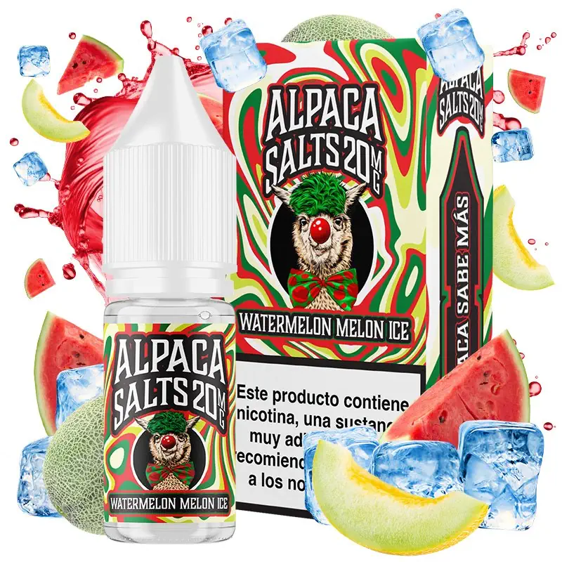 botella de 10ml con nicosales 20mg sabor sandia melon